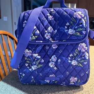 Vera Bradley Purple Floral Quilted lunch crossbody.